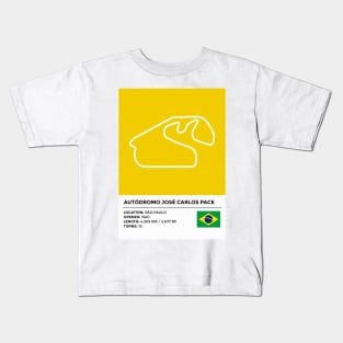 Autódromo José Carlos Pace [info] Kids T-Shirt